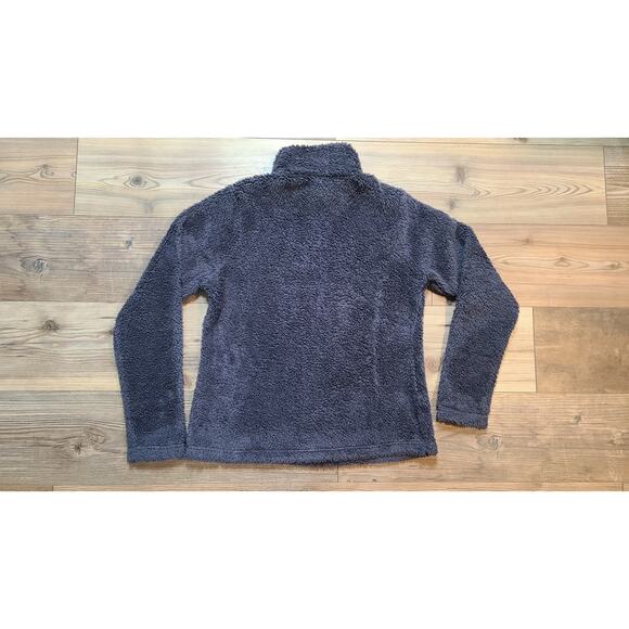 Patagonia Los Gatos Jacket M Cozy Soft Quarter Zip Fleece Pullover Smolder Blue - Picture 4 of 9